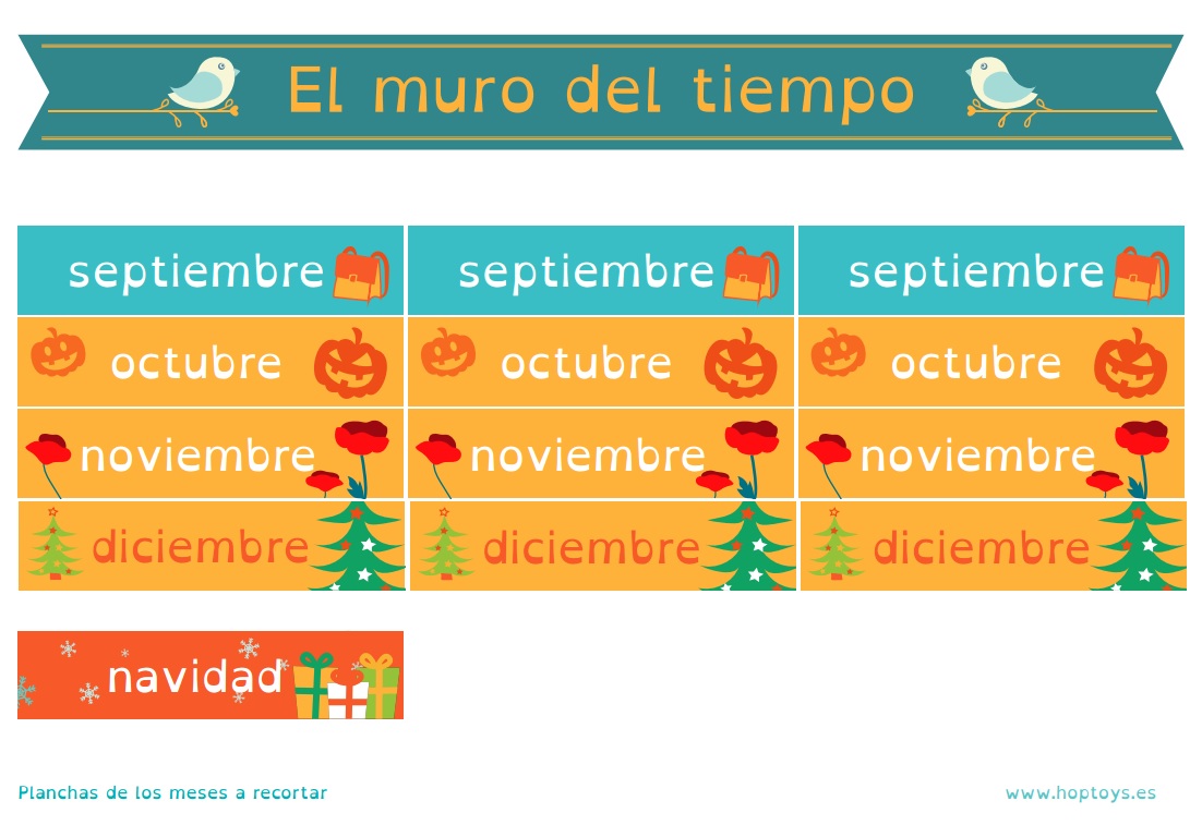 Descarga El muro del tiempo Montessori Hop'Toys