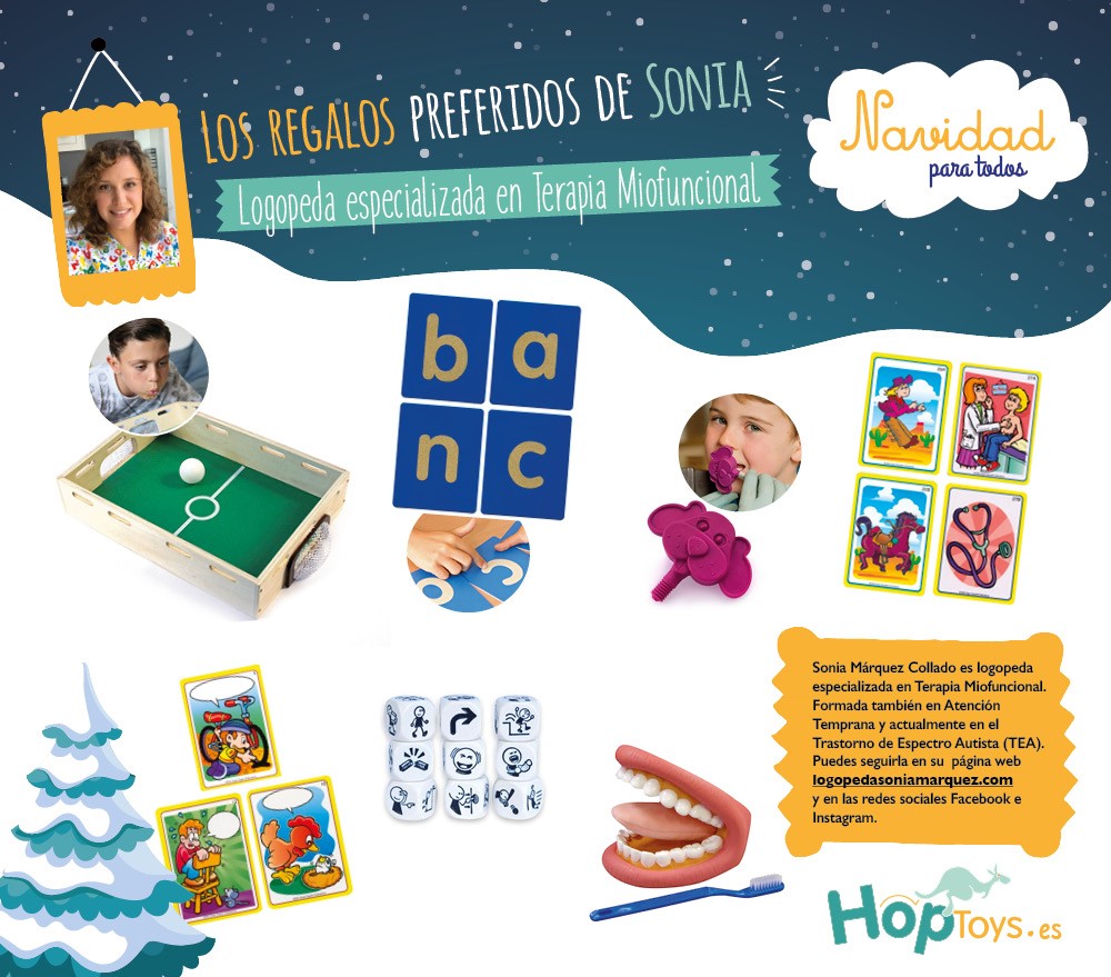 Las ideas regalo para Navidad de la logopeda Sonia Márquez Hop'Toys