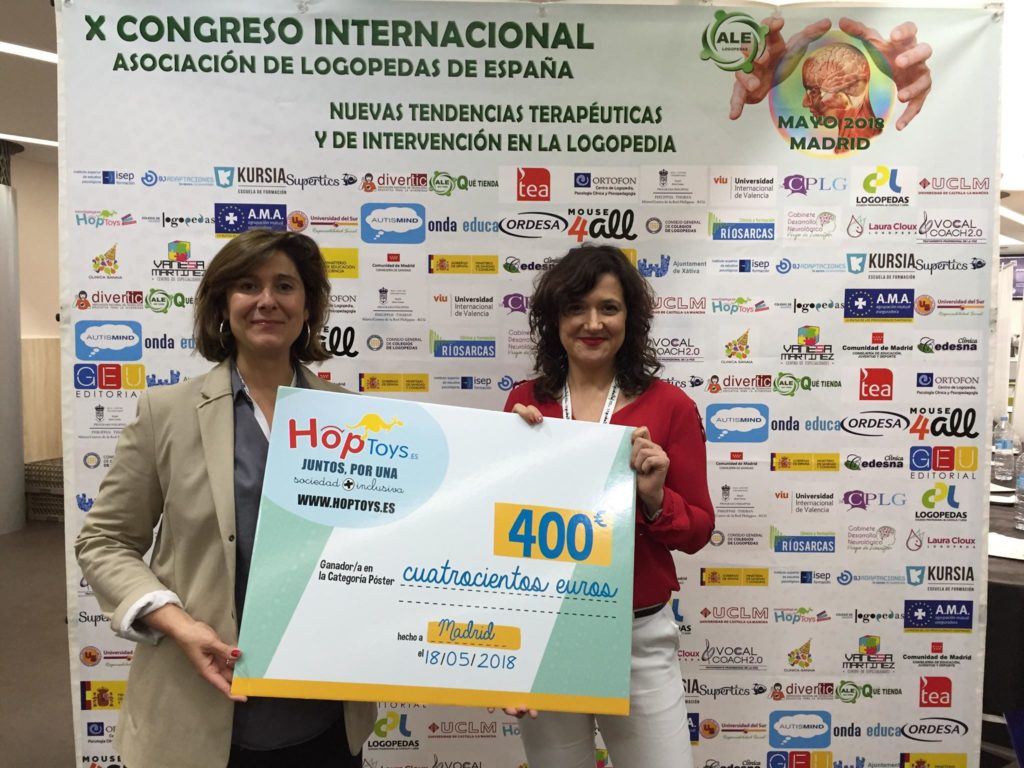 ganadora hoptoys congreso logopedas