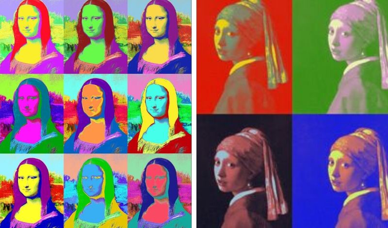 Pintura estilo Andy Warhol